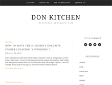 Tablet Screenshot of donkitchen.com